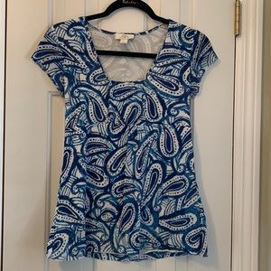 🌺 2 for $23 🌺 LOFT Blue and White Paisley Blouse